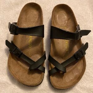 Birkenstock Sandals Mayari Black Leather Women's Size 37/L6/M4